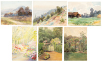 Archive of artists' sketches, watercolors, original photographs by Albert and Mary Stevens