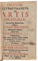 Orator Extemporaneus sive artis oratoriae breviarium bipartitum... Accesserunt M.Z. Boxhorni Ideae Orationum