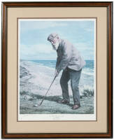 Tom Morris, St. Andrews Open Champion - limited edition print, signed by Arthur Weaver