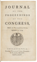 Journal of the Proceedings of the Congress, Held at Philadelphia, September 5, 1774