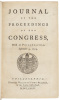 Journal of the Proceedings of the Congress, Held at Philadelphia, September 5, 1774