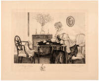 Original golf engraving, signed in pencil by W. Dendy Sadler and Charles H. Boucher