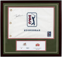 Jerry Rice Celebrity Pro-Am 2010, tournament flag signed by Jerry Rice