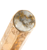 Nineteenth-century gold quartz cane with engraved handle