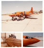 Collection of blueprints and photographs documenting the production of The Right Stuff film, with Chuck Yeager autographs and correspondence