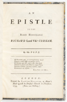 An Epistle to the Right Honourable Richard Lord Visc[oun]t Cobham: Of the Knowledge and Characters of Men