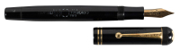 MONTBLANC: No. 25 Meisterst&uuml;ck Black Hard Rubber Push-Knob Filler Fountain Pen, "SIMPLO" Imprint, Flexy Nib, Excellent Condition