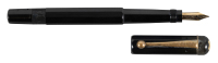 MONTBLANC: No. 1 Octagonal Black Hard Rubber Safety Fountain Pen, Flexy Extra-Fine Nib