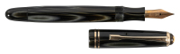 MONTBLANC: No. 244 G Green Celluloid Platinum-Striped Piston-Filler Fountain Pen, Fine Nib, Exceptional Condition