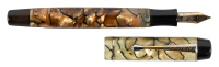 MONTBLANC: No. 324 Push-Button Filler, Pearl and Black Celluloid, Simplo Imprint