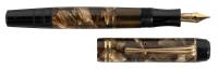 MONTBLANC: No. 232 Marbled Brown Celluloid Piston-Filler Fountain Pen