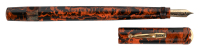 MONTBLANC: No. 4M Red Ripple Hard Rubber Safety Fountain Pen, Simplo Imprint, Impressive Size