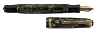 MONTBLANC: No. 244 Marbled Green Celluloid Fountain Pen