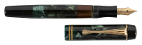 WITHDRAWN * MONTBLANC: No. 333&frac12; Marbled Green Celluloid Fountain Pen