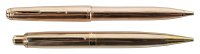 MONTBLANC: No. 715 Gold-Plated Lever-Activated Ballpoint Pen [and] No. 772K Pix Gold-Plated Propelling Pencil * Lot of Two Instruments