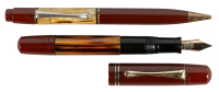 PELIKAN: No. 101N Tortoiseshell Celluloid Fountain Pen and Propelling Pencil Set