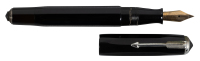 PARKER: Ten-Sided Faceted Black Resin Button-Filler Fountain Pen