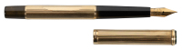WATERMAN: 18K Gold Overlay and Black Hard Rubber Eyedropper Fountain Pen, 21 Grams