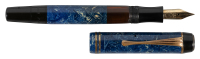 MONTBLANC: No. 432 Azurite Blue Celluloid Fountain Pen, Danish Production