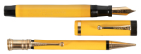 PARKER: Duofold Senior Fountain Pen and Duofold Junior Propelling Pencil, Mandarin Yellow