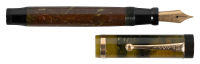 PARKER: Duofold "Lucky Curve" Fountain Pen, Jade Celluloid