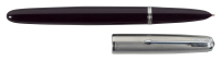 PARKER 51: Plum Resin and Brushed Steel Cap Aerometric Fountain Pen
