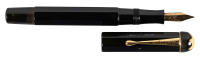 MONTBLANC: No. 4 Octagonal Black Hard Rubber Lever-Filler Fountain Pen