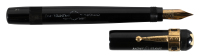 MONTBLANC: No. 6 Black Hard Rubber Safety Fountain Pen, Simplo Imprint, Gold-Filled Montblanc Accommodation Clip