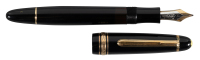 MONTBLANC: Masterpiece 144 Black Celluloid Fountain Pen, Short Window