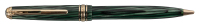 MONTBLANC: No. 115 Ballpoint Pen, Striated Green Celluloid, Lever-Activated