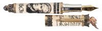 MONTEGRAPPA: Alexander Hamilton Cream Resin and Vermeil Limited Edition Fountain Pen