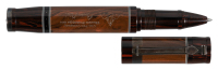 GISI: Large Ebonite Rollerball Pen, Woodgrain Pattern, Prototype