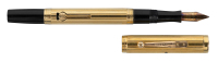 WATERMAN: No. 0552&frac12; Fountain Pen, Gold-Filled Overlay, Pinstripe and Line Pattern