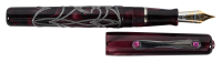 VISCONTI: Richelieu Red Resin and Sterling Silver Filigree Limited Edition Fountain Pen