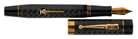 CONWAY STEWART: Churchill Writing Equipment Society Black Hard Rubber Limited Edition Fountain Pen