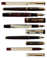 PARKER: Lot of Six Writing Instruments, Including Two Duofold Fountain Pens