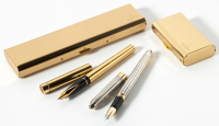 SHEAFFER: Two Fountain Pens [and] Two Accoutrements * Lot of Four Items