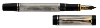 PARKER: Duofold Centennial Sterling Silver Fountain Pen, Godron Pattern