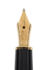 MONTBLANC: No. 144 Meisterstuck Solitaire Black Resin Fountain Pen and Rollerball * Lot of Two Pens - 2