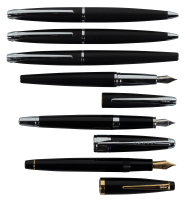 CROSS: Lot of Six Writing Instruments, Including Apogee Fountain Pen