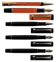 PARKER: Lot of Five Duofold Writing Instruments
