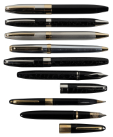 SHEAFFER: Lot of Eight Writing Instruments, Including Triumph and Legacy Fountain Pens