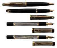 WATERMAN: Man 200 Caviar Collection [and] Carene Collection * Lot of Four Pens