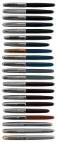 PARKER 51: Lot of 21 Aerometric Fountain Pens, Various Styles and Colors