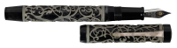 CONWAY STEWART: Chatsworth Classic Black and Sterling Silver Limited Edition Fountain Pen