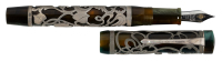 CONWAY STEWART: Chatsworth Emerald Green and Sterling Silver Limited Edition Fountain Pen