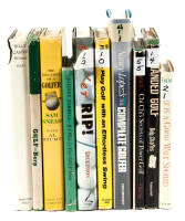 Ten works on golf, each signed by their author