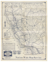 Highway Map and Guide of California & Nevada