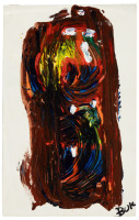 Original acrylic painting by Charles Bukowski