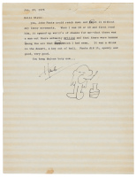 Signed typescript letter from Charles Bukowski to Steve Richmond